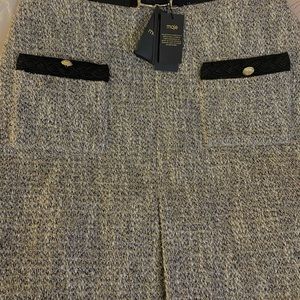 Maje recycled cotton tweed style skirt (S)
